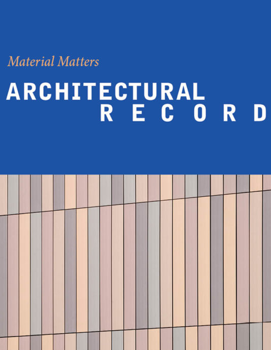 Architectural Record Materials Feature